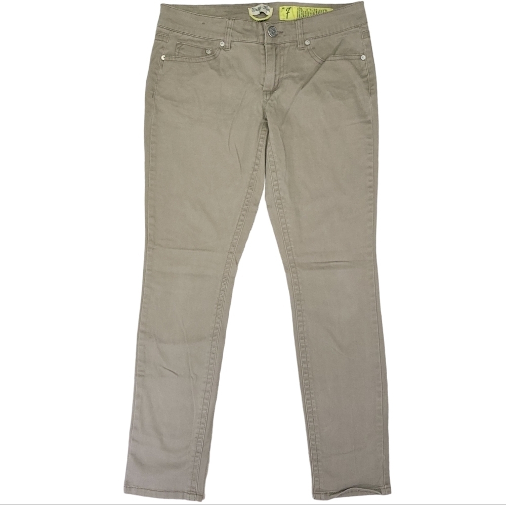 Indigo Rein Womens‎ Tan Low Rise Skinny Khakis Size 7